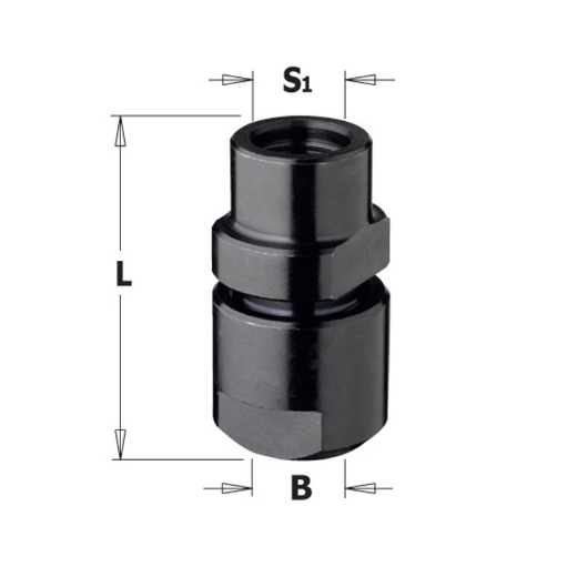 Afbeeldingen van CMT Spantanghouders (van draadaansluiting naar kolfaansluiting) S1=M10x1.5mm L=38mm - 796.100.00