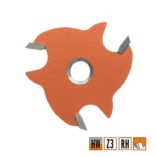 Afbeeldingen van CMT Schijffrees met conischezitting D=47.6x3.2mm S=8mm Z3 HW - 823.332.11