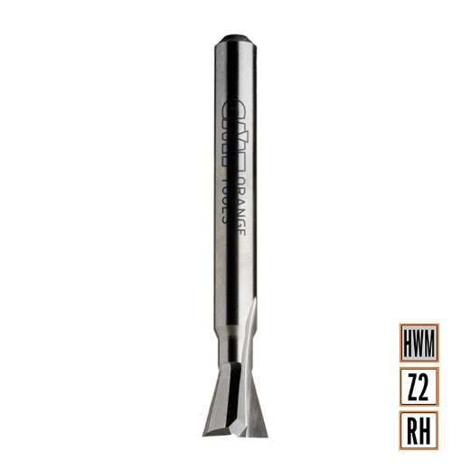 Afbeeldingen van CMT Zwaluwstaartfrees D=16.7x12.5mm 20° L=49mm S=8mm Z2 HWM - 918.167.11