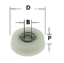 CMT Delrin® conische kogellager D=19x4.76mm P=6.8mm - 791.041.00