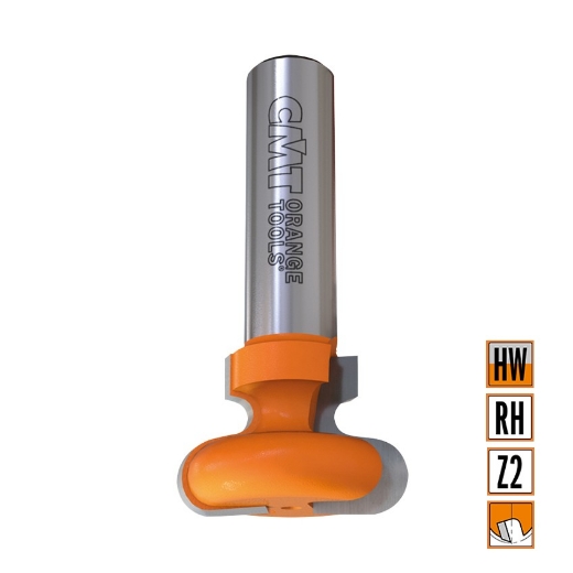 Afbeeldingen van CMT Handgreepfrees D=29x19mm R=4.8 L=60 S=12mm Z2 HW - 955.605.11