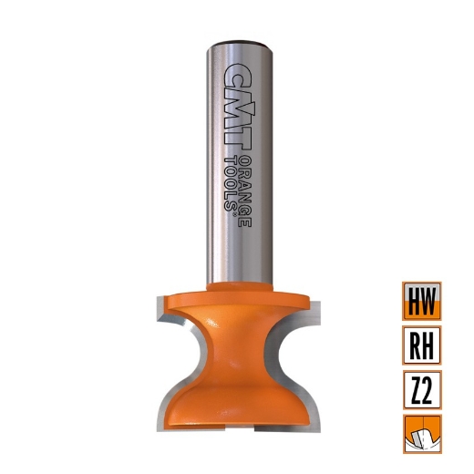 Afbeeldingen van CMT HW vensterbankfrees D=38.1x35mm R=12.7 L=86mm S=12mm Z2 HW - 955.805.11