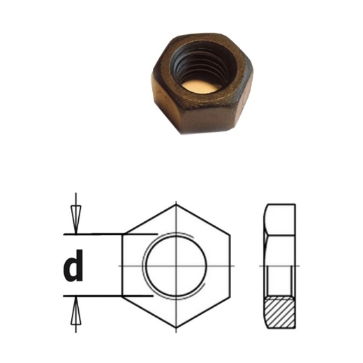 Afbeeldingen van CMT Moer d=5/16" D=13mm - 990.021.00
