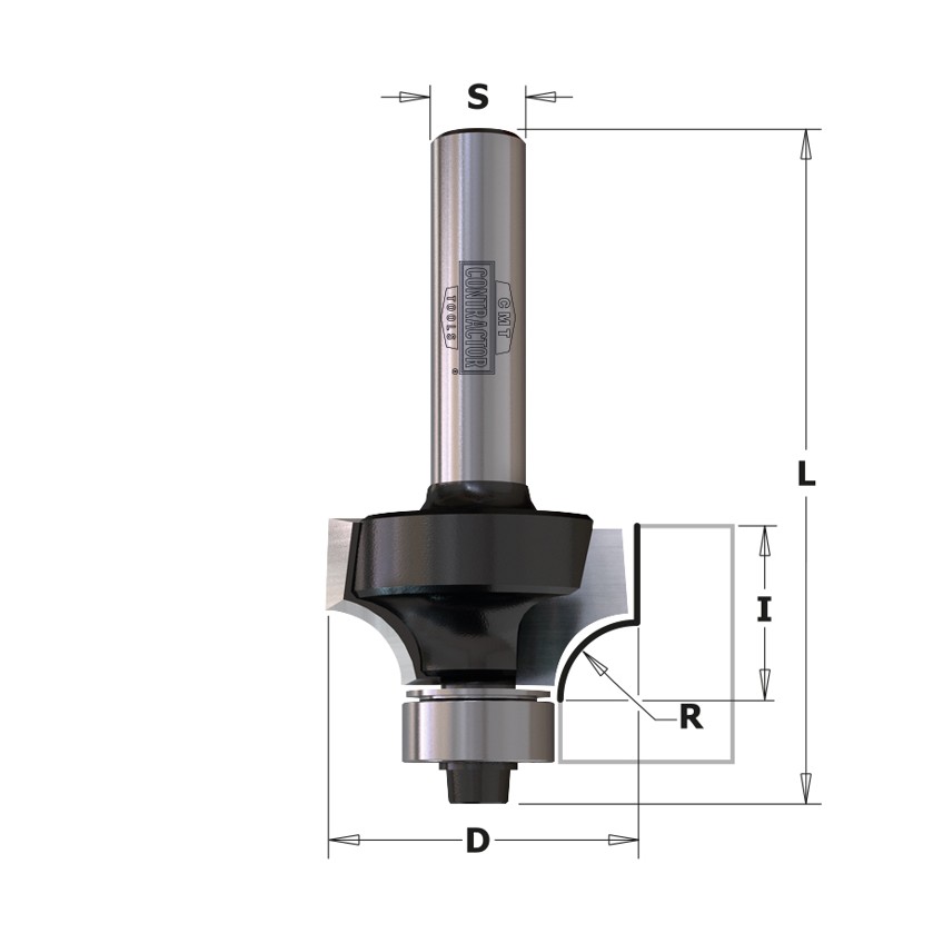Cmt orange Tools 659.045.11 – afrondfrees omkeerbaar messen S 8 45 graden Z2 DX