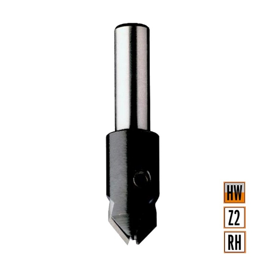 Afbeeldingen van CMT Verzinker D=16mm d=6 LT=55mm S=10x30mm Z2 RH HW - 521.060.11