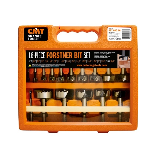 Afbeeldingen van CMT Set van 16 forstnerboren LT=90mm S=9.5mm Z2+V2 RH SP - 537.000.16
