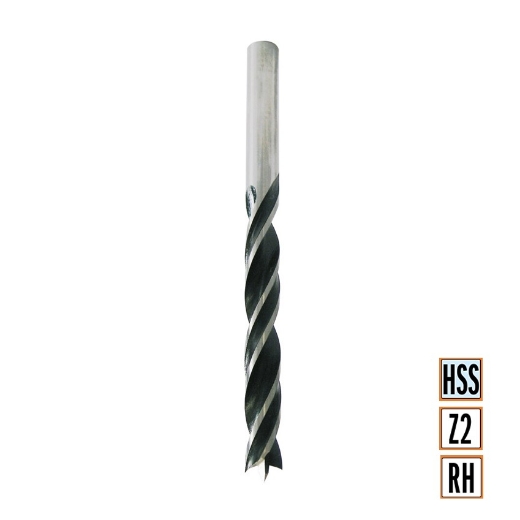 Afbeeldingen van CMT Schroefvormige boren D=4.5mm I=47mm LT=80mm S=4.5mm Z2 RH HSS - 517.045.51