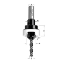 Afbeeldingen van CMT Verzinker met diepte instelling D=16mm d=6mm S=10mm Z2 RH HW - 521.616.11A