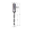 Afbeeldingen van CMT Doorgangsboor D=7mm I=35mm LT=70mm S=10x26mm Z2 RH HWM - 314.070.21