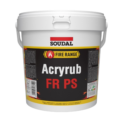 Afbeeldingen van Soudal Acryrub FR PS wit, emmer 5l - 157230