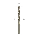 Afbeeldingen van Labor metaalboor Din 338 HSS-G geslepen, 3.5x70mm, 118° splitpoint (10st) - AL000350-10KOO