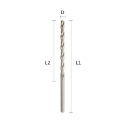 Afbeeldingen van Labor metaalboor Din 340 HSS-G geslepen (lange uitvoering), 6x139mm, 118° splitpoint (10st) - AP000600-10BAG