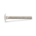 Afbeeldingen van Houtbout/slotbout met bolle kop en volledige draad Din 603 M5x20 inox A2