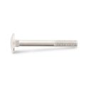 Afbeeldingen van Houtbout/slotbout met bolle kop en deeldraad Din 603 M8x190/28 inox A4