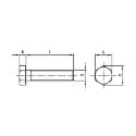 Afbeeldingen van Zeskanttapbout met volledige draad Din 933 M4x10 inox A2 (SW7)