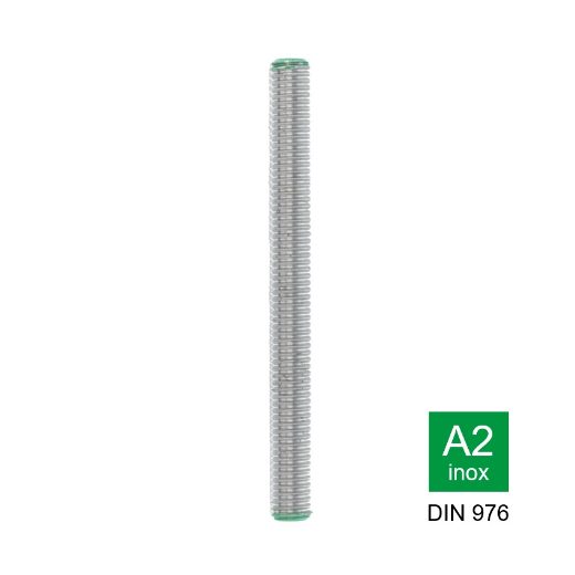 Afbeeldingen van Draadstang Din 976 M5x1000mm inox A2-70