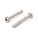 Afbeeldingen van Metaalschroef met bolle kop en PH2 kruisindruk Din 7985H M5x8 inox A2
