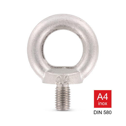Afbeeldingen van Oogbout gesmeed Din 580 M16 inox A4