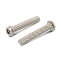 Afbeeldingen van Antidiefstalbout met inbusaandrijving met pin en bolle kop M6x25 inox A2 (S4-Pin)