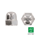 Afbeeldingen van Zeskant dopmoer Din 1587 M5 inox A2-70