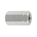 Afbeeldingen van Hoge zeskantmoer / koppelmoer Din 6334 M5 inox A2