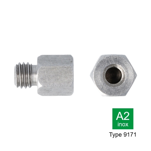 Afbeeldingen van Zeskant reductiemoer type 9171 M12 - M16 inox A2