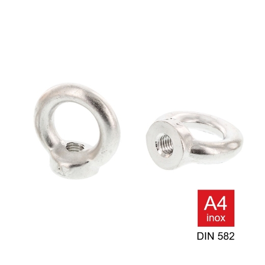 Afbeeldingen van Oogmoer gesmeed Din 582 M16 inox A4