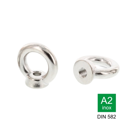 Afbeeldingen van Oogmoer gegoten Din 582 M24 inox A2