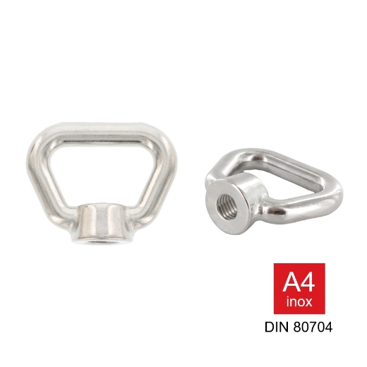 Afbeeldingen van Korfmoer / Boogmoer Din 80704 M8 inox A4