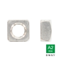Afbeeldingen van Vierkante moer Din 577 M8 inox A2-70