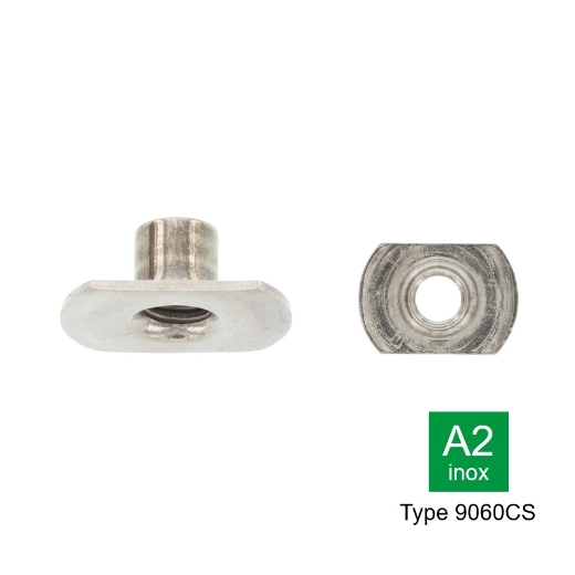 Afbeeldingen van Lasmoer / Hulsmoer type 9060CS M3 (d17/h5) inox A2