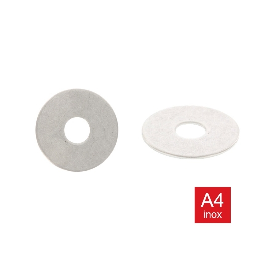 Afbeeldingen van Carrosserie sluitring M5 (5.3x20x1.5) inox A4