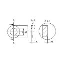Afbeeldingen van Vlakke sluitring ANFOR NFE 25-513Z M12 (13x24x2.5) inox A4
