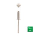 Afbeeldingen van Blindklinknagel met verzonken kop en gegroefde trekpen 3.2x10 inox A2/A2