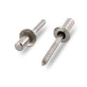 Afbeeldingen van Blindklinknagel met platte kop en gegroefde trekpen water- en gasdicht 6.4x14 inox A4/SSt