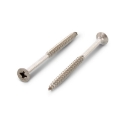 Afbeeldingen van Houtschroef Pozidrive PZ2 met verzonken kop en deeldraad 4.5x55/36 inox A2
