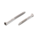 Afbeeldingen van Hardhoutschroef Torx TX20 met verzonken kop, deeldraad, freesribben en voorsnijpunt 4.5x60/36 inox C2 - AISI 410