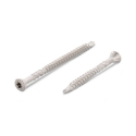 Afbeeldingen van Houtschroef Torx TX20 met verzonken kop, deeldraad, freesribben en boorpunt 5x60/36 inox C2 - AISI 410