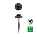 Afbeeldingen van Spenglerschroef Torx TX20 met EPDM afdichtingsring Ø 15mm gelakt Ral 7016 (Antracietgrijs) 4.5x80 inox A2