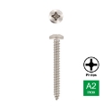 Afbeeldingen van Plaatschroef met bolle kop Philips PH2 Din 7981C-H 3.5x13 inox A2