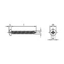 Afbeeldingen van Plaatschroef met bolle kop Philips PH2 Din 7981C-H 3.5x13 inox A2