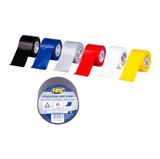 Afbeeldingen van HPX PVC isolatietape VDE - rood 50mm x 20m - IR5020