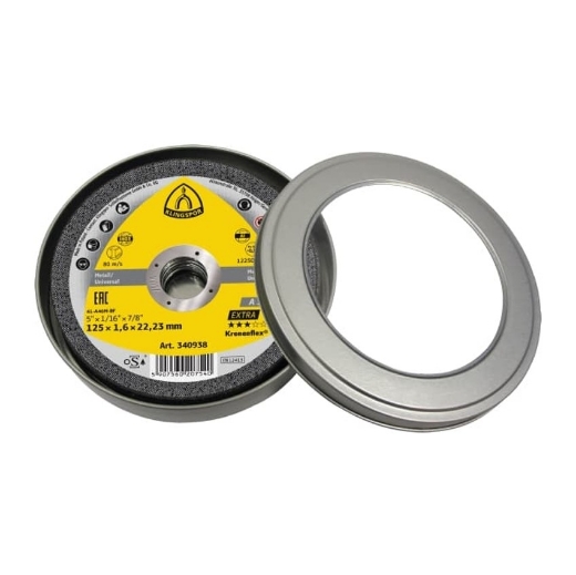 Afbeeldingen van Klingspor 8 stuks A 346 Extra Kronenflex® vlakke doorslijpschijf 125x1.6x22.23mm, voor RVS & staal - 362583