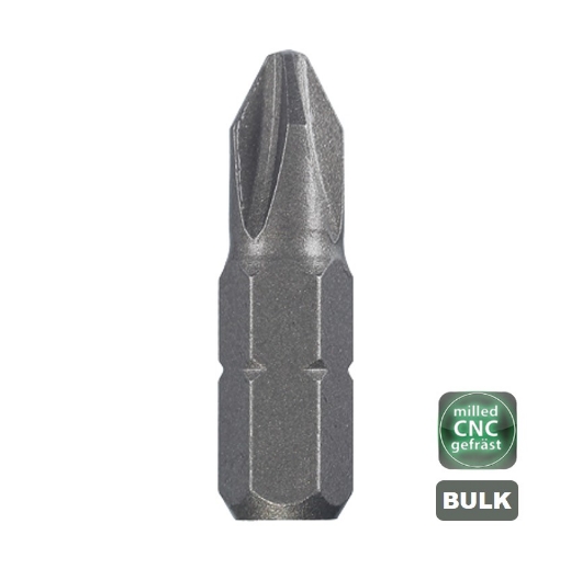Afbeeldingen van Cobit standaard bits CNC gefreesd Philips PH1 x 25mm (100 stuks) - 60001