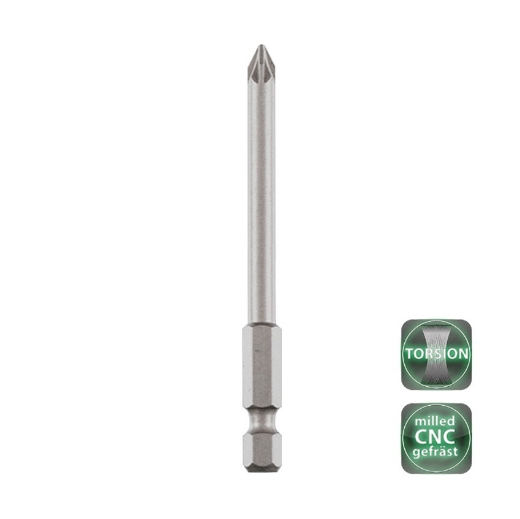 Afbeeldingen van Cobit torsie bits CNC gefreesd Pozidrive PZ2 x 400mm (5 stuks) - 60973