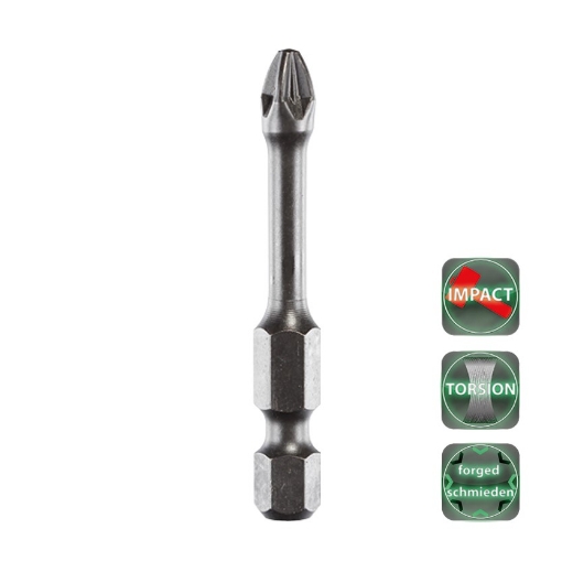 Afbeeldingen van Cobit impact torsie bits gesmeed Pozidrive PZ1 x 50mm (5 stuks) - 02515