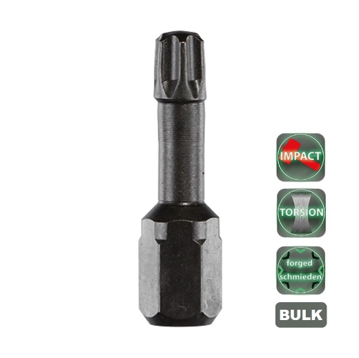 Afbeeldingen van Cobit impact torsie bits T-Rip gesmeed Torx TX30 x 30mm (100 stuks) - 60533