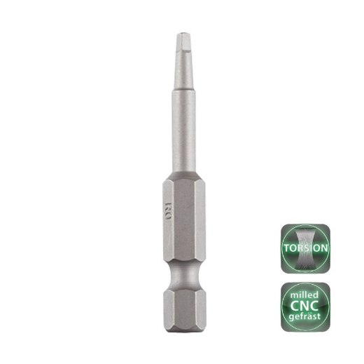 Afbeeldingen van Cobit torsie bits CNC gefreesd vierkant SQ2 x 50mm (5 stuks) - 01393