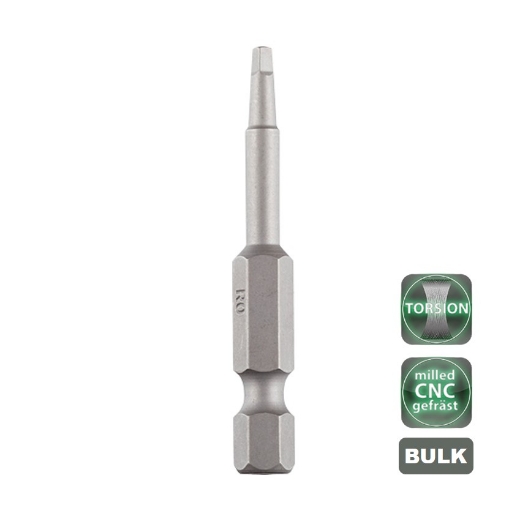 Afbeeldingen van Cobit torsie bits CNC gefreesd vierkant SQ2 x 50mm (50 stuks) - 60510