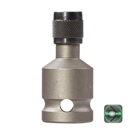 Afbeeldingen van Cobit adapter vierkant naar hexagon met quick-lock 3/8"-1/4" x 50mm (10 stuks) - 60571
